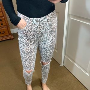 VICI CHEETAH JEANS - SIZE S